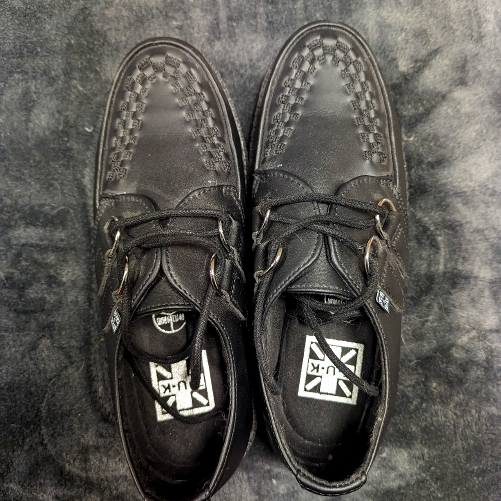 T.U.K Creeper, black, women's size 9/ mens 7, Platforms.